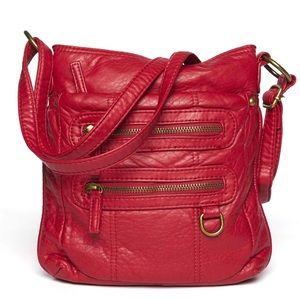 🌹NWT! Red Multi Zipper Crossbody